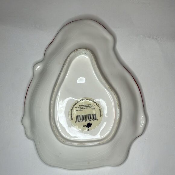 Hallmark Santa Serving Dish Plate USA Candy Appetizers Decoration 10 In X 8 In - Picture 3 of 5